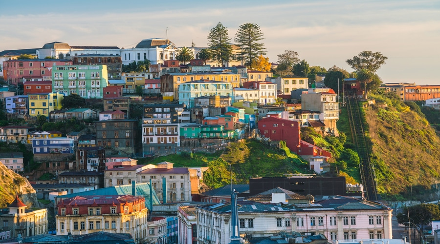 panoramica valparaiso, cile