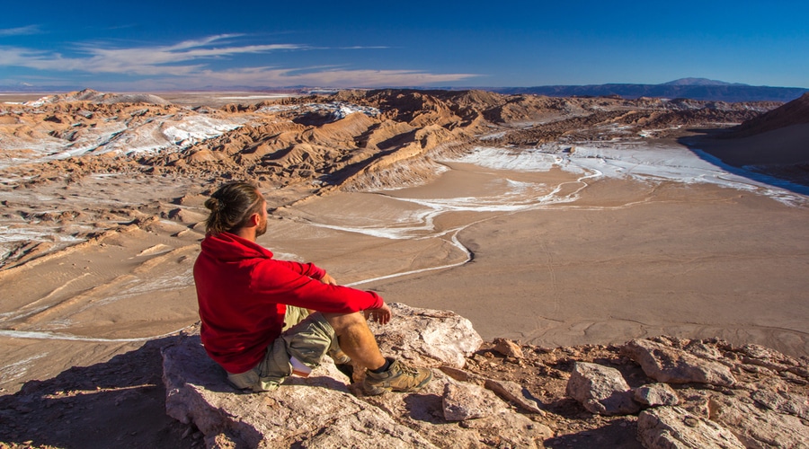 turista valle della luna, atacama