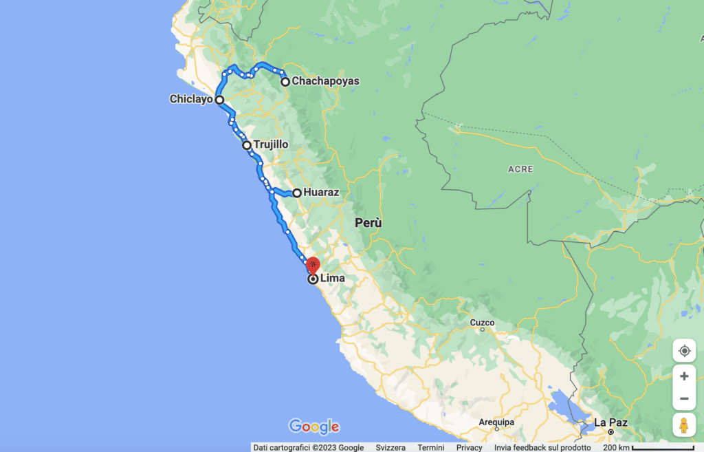 Cosa vedere Perù_Mappa-nord-Perù