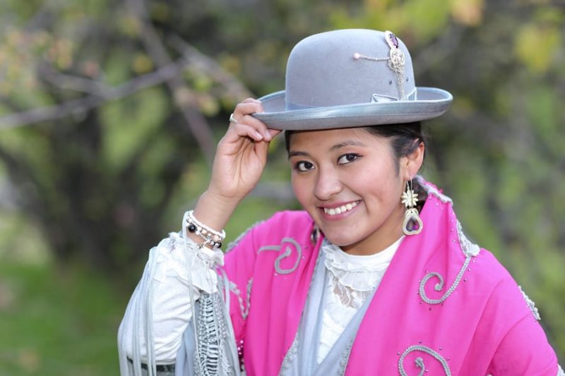 Cholita from Palca near La Paz, Bolivia